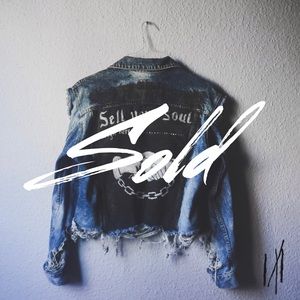 Hand Painted Distressed Acid Washed Denim Jacket